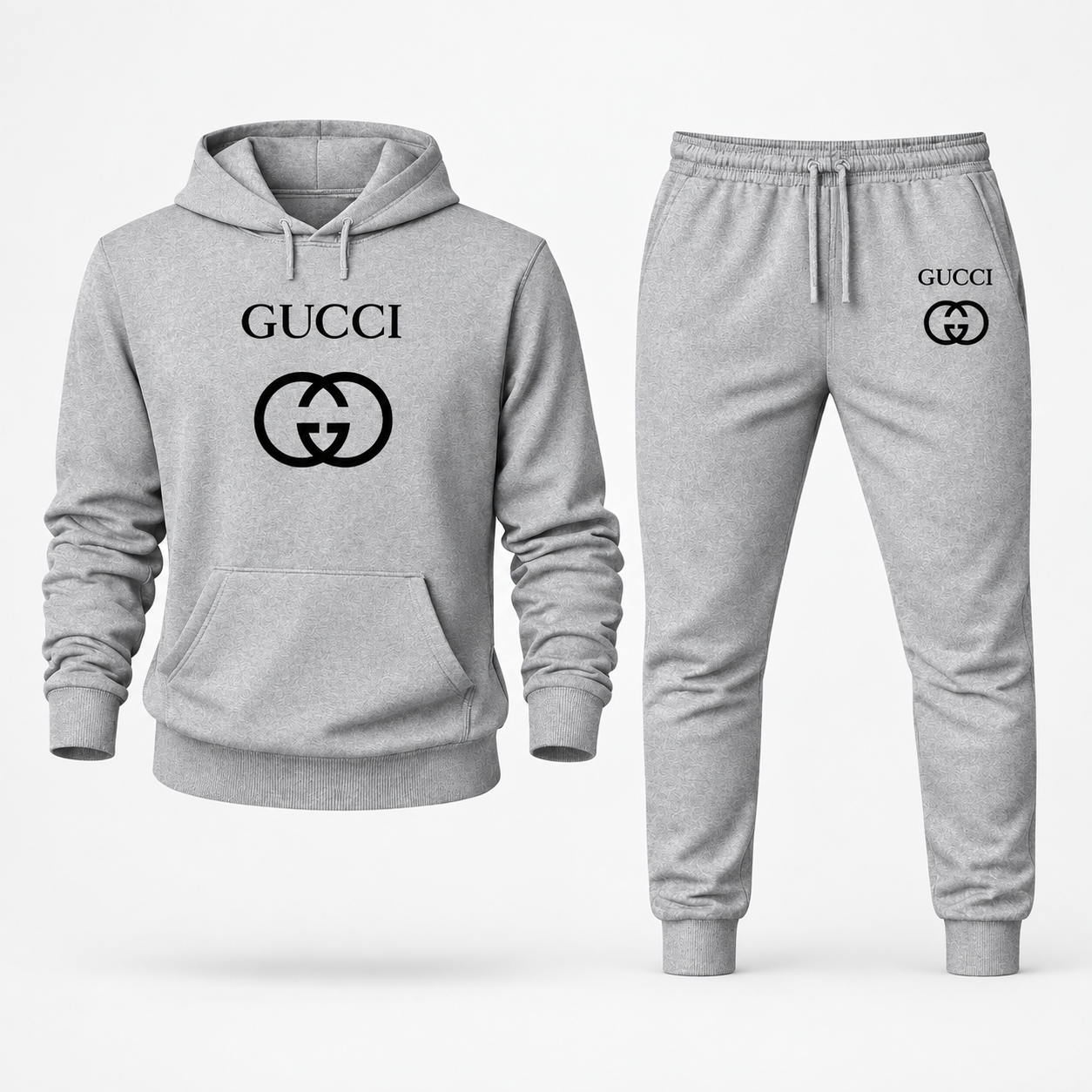 Men's Gucci Hoodie Joggers Set | Color: Grey | Image 1
