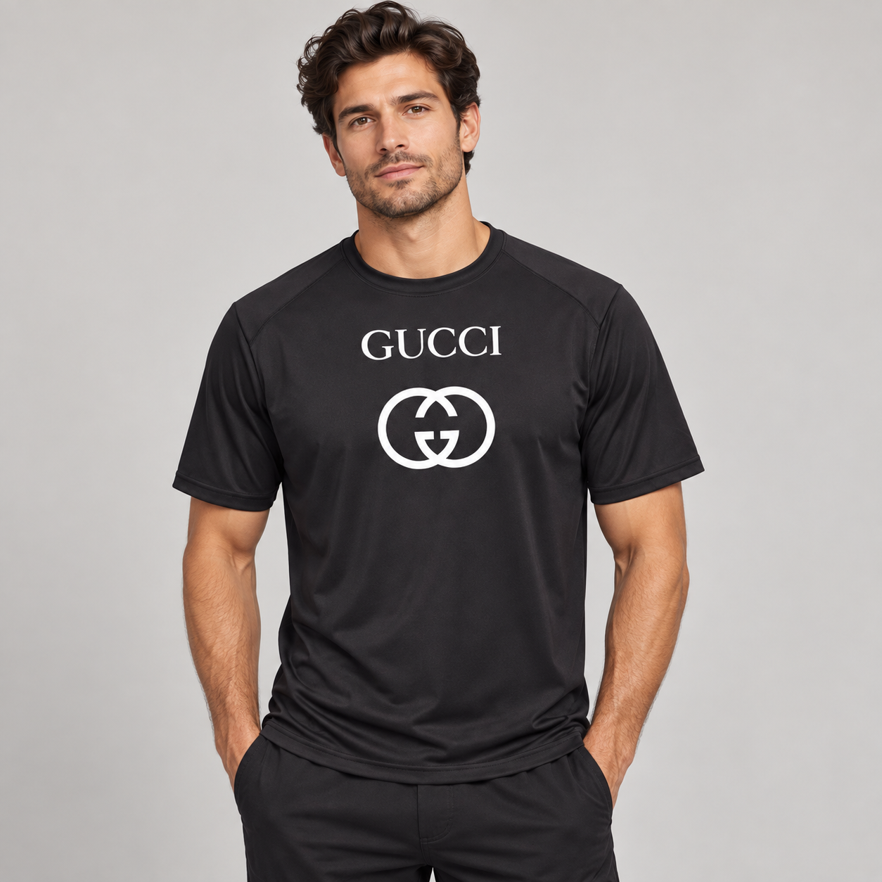 Men's Gucci Performance T-Shirt | Color: Black | Image 2