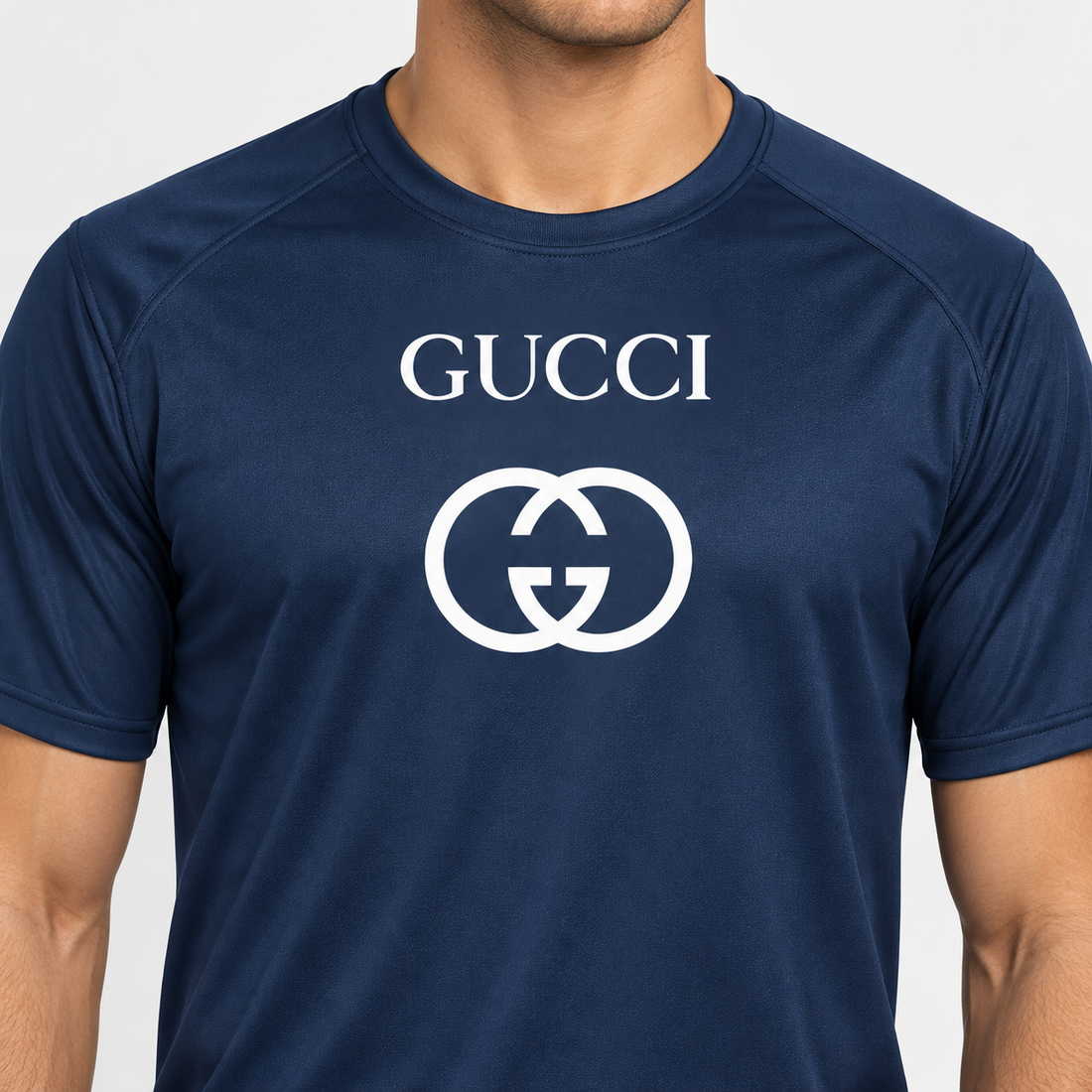 Men's Gucci Performance T-Shirt | Color: Navy | Image 5
