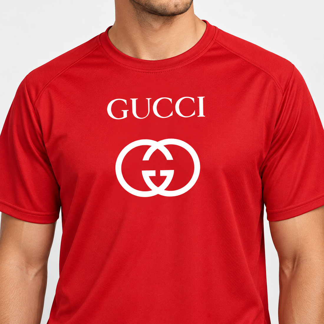 Men's Gucci Performance T-Shirt | Color: Red | Image 5