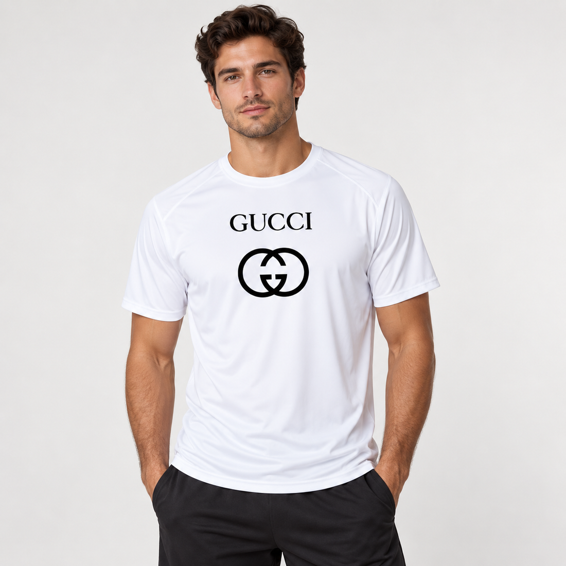 Men's Gucci Performance T-Shirt | Color: White | Image 2