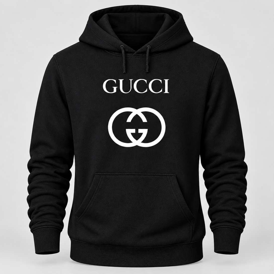 Men's Gucci Pullover Hoodie | Color: Black | Image 1