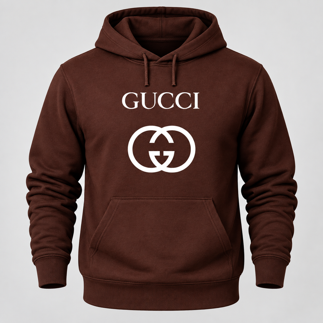 Men's Gucci Pullover Hoodie | Color: Brown | Image 1