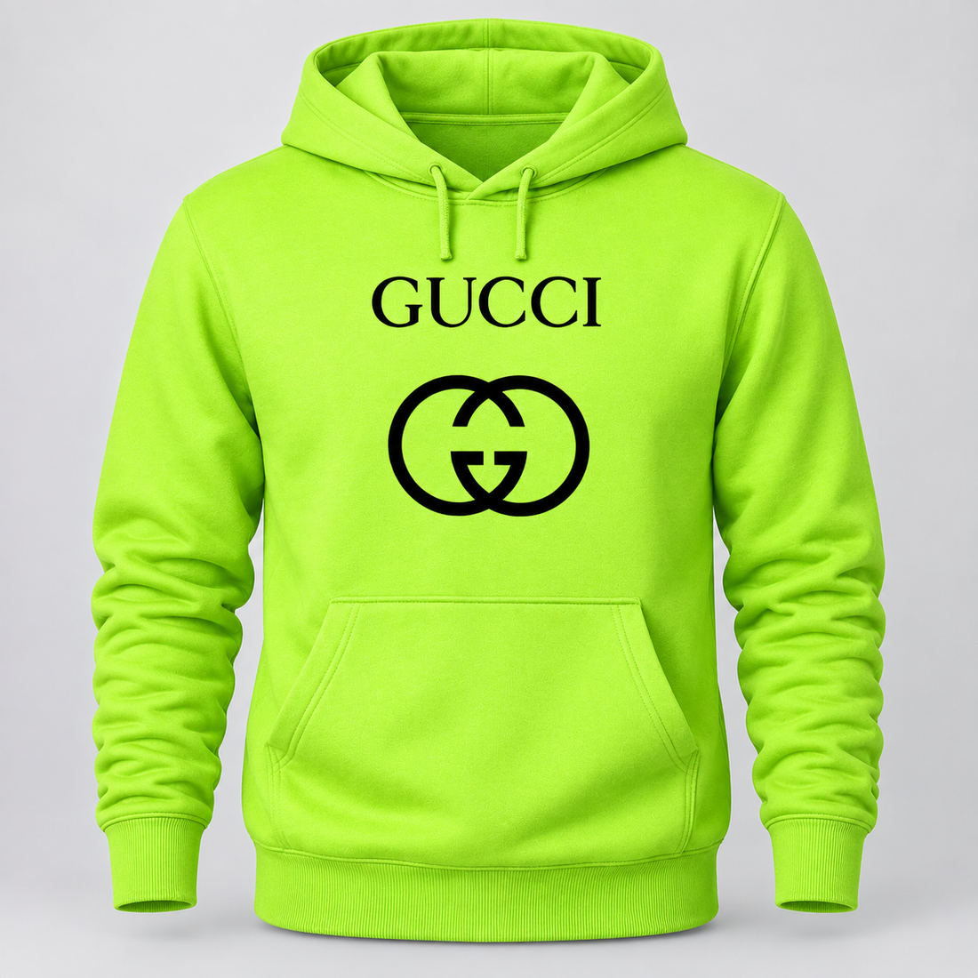 Men's Gucci Pullover Hoodie | Color: Lime Green | Image 1