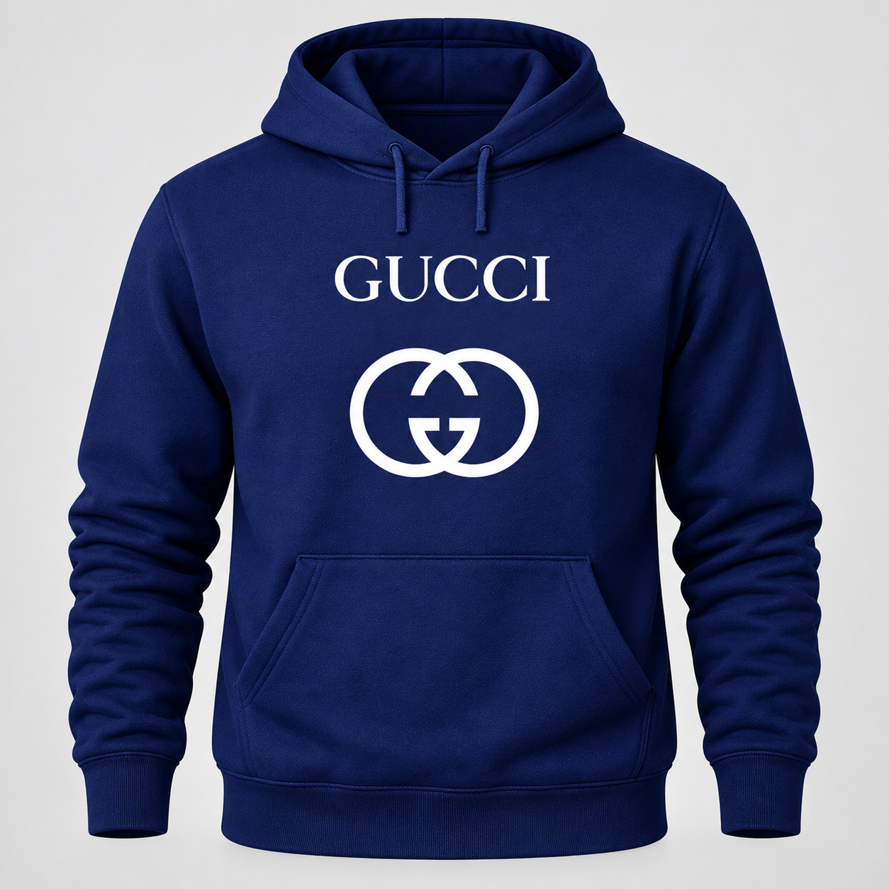 Men's Gucci Pullover Hoodie | Color: Navy | Image 1