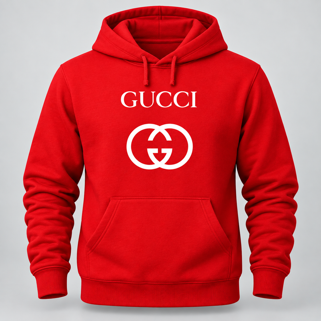 Men's Gucci Pullover Hoodie | Color: Red | Image 1