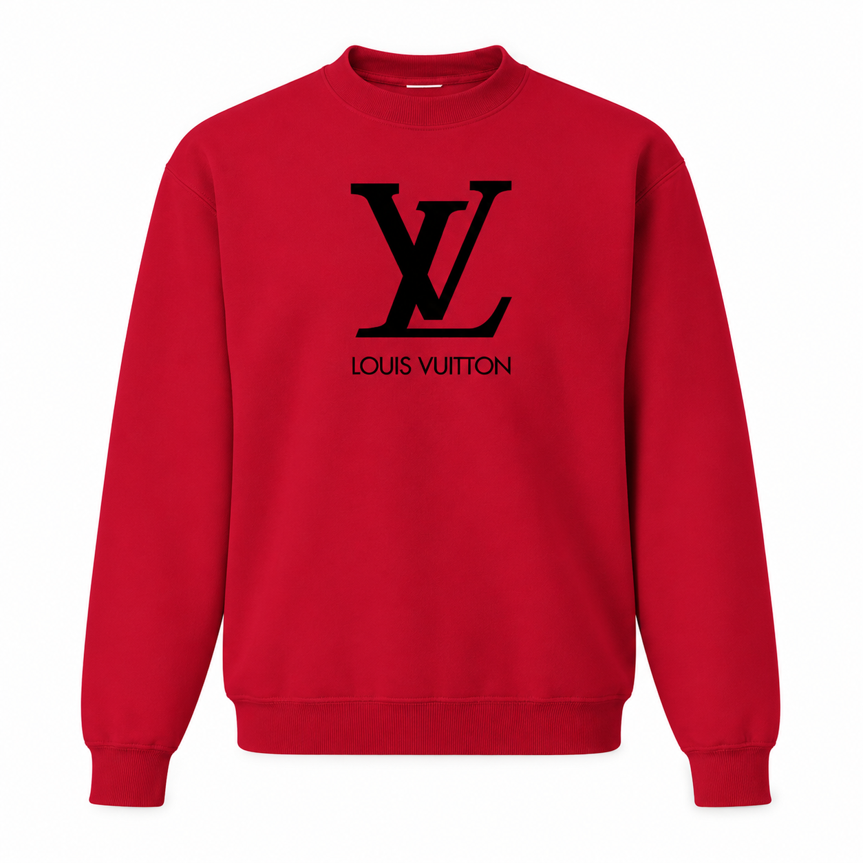 Men's Louis Vuitton Crewneck Sweatshirt | Color: Red | Image 1