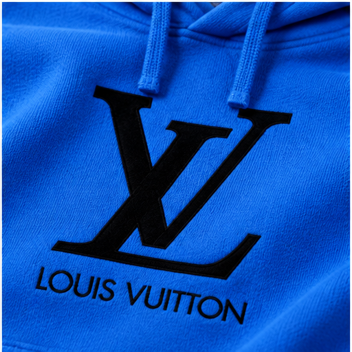 Men's Louis Vuitton Pullover Hoodie | Color: Azure | Image 5
