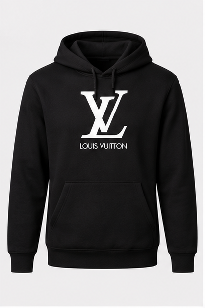 Men's Louis Vuitton Pullover Hoodie | Color: Black | Image 1