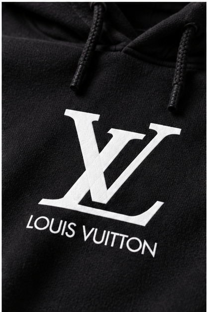 Men's Louis Vuitton Pullover Hoodie | Color: Black | Image 5