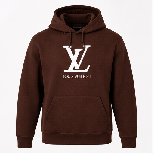 Men's Louis Vuitton Pullover Hoodie | Color: Brown | Image 1