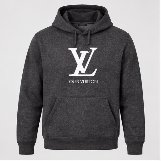 Men's Louis Vuitton Pullover Hoodie | Color: Dark Heather | Image 1