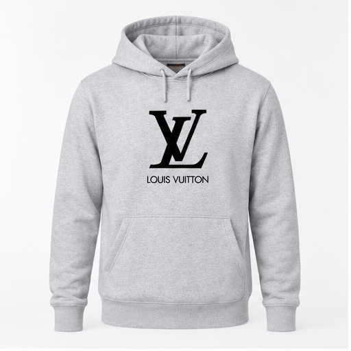 Men's Louis Vuitton Pullover Hoodie | Color: Gray | Image 1