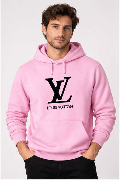 Men's Louis Vuitton Pullover Hoodie | Color: Light Pink | Image 2