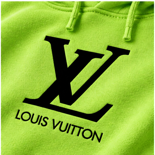 Men's Louis Vuitton Pullover Hoodie | Color: Lime Green | Image 5