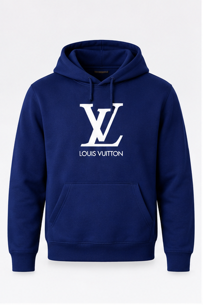 Men's Louis Vuitton Pullover Hoodie | Color: Navy | Image 1