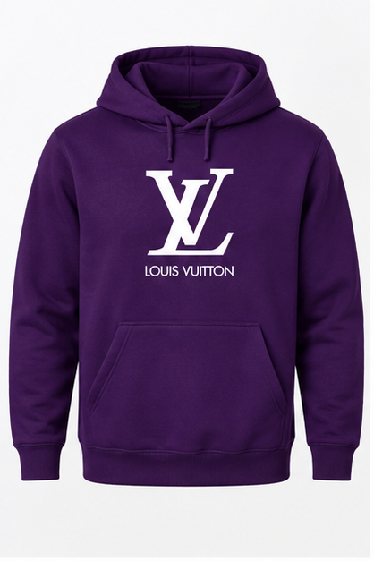 Men's Louis Vuitton Pullover Hoodie | Color: Purple | Image 1