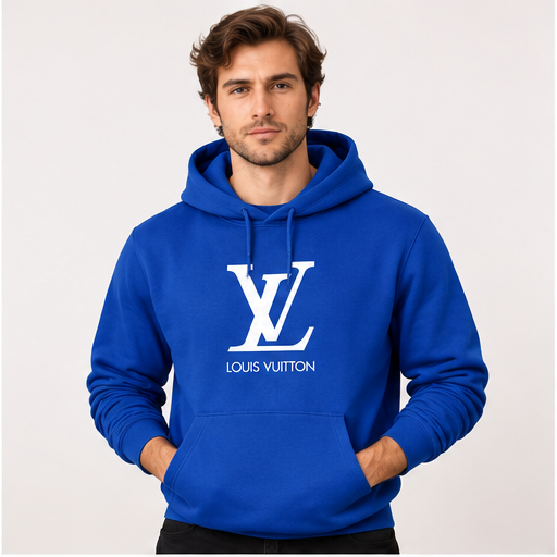 Men's Louis Vuitton Pullover Hoodie | Color: Royal Blue | Image 2