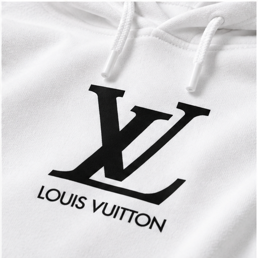 Men's Louis Vuitton Pullover Hoodie | Color: White | Image 5