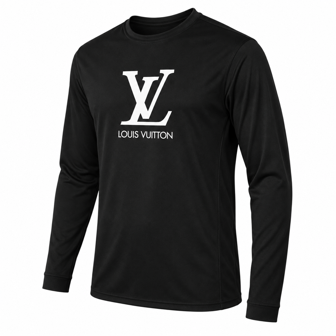 Men's Louis Vuitton Performance Long Sleeve T-Shirt | Color: Black | Image 3
