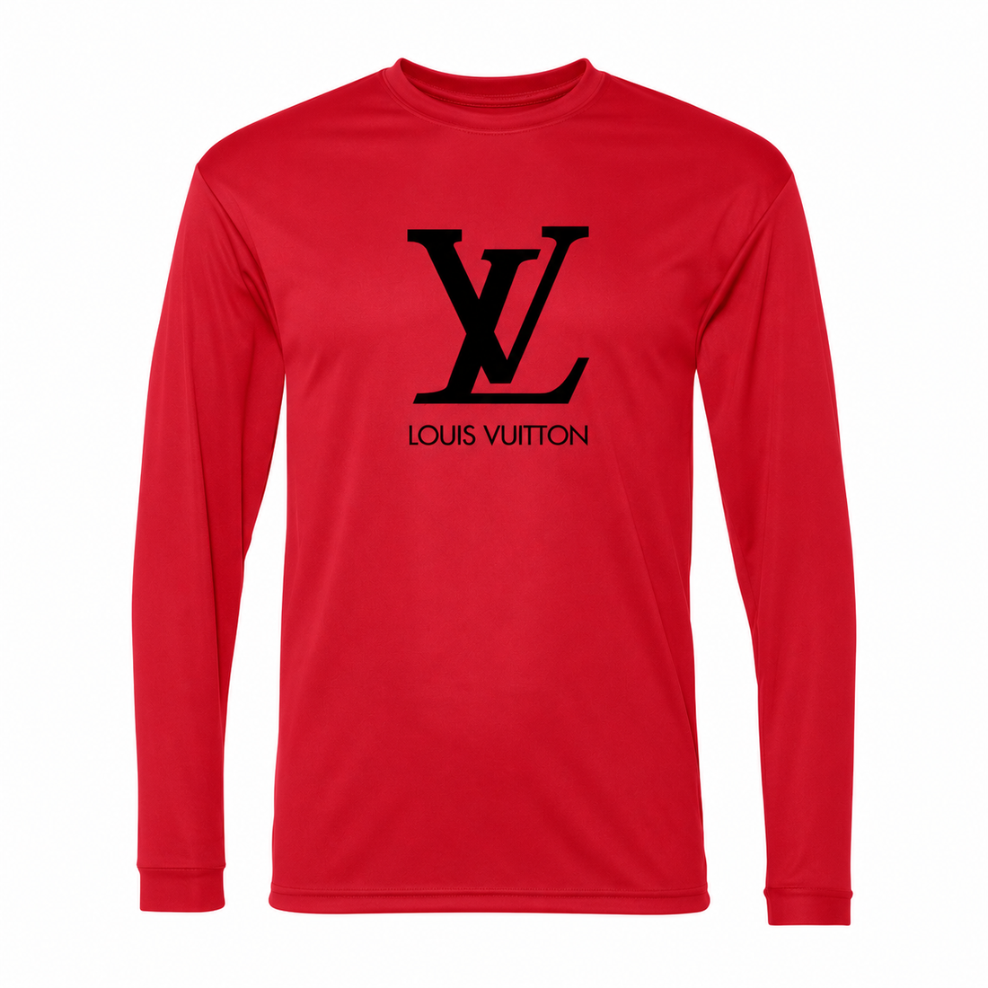 Men's Louis Vuitton Performance Long Sleeve T-Shirt | Color: Red | Image 1