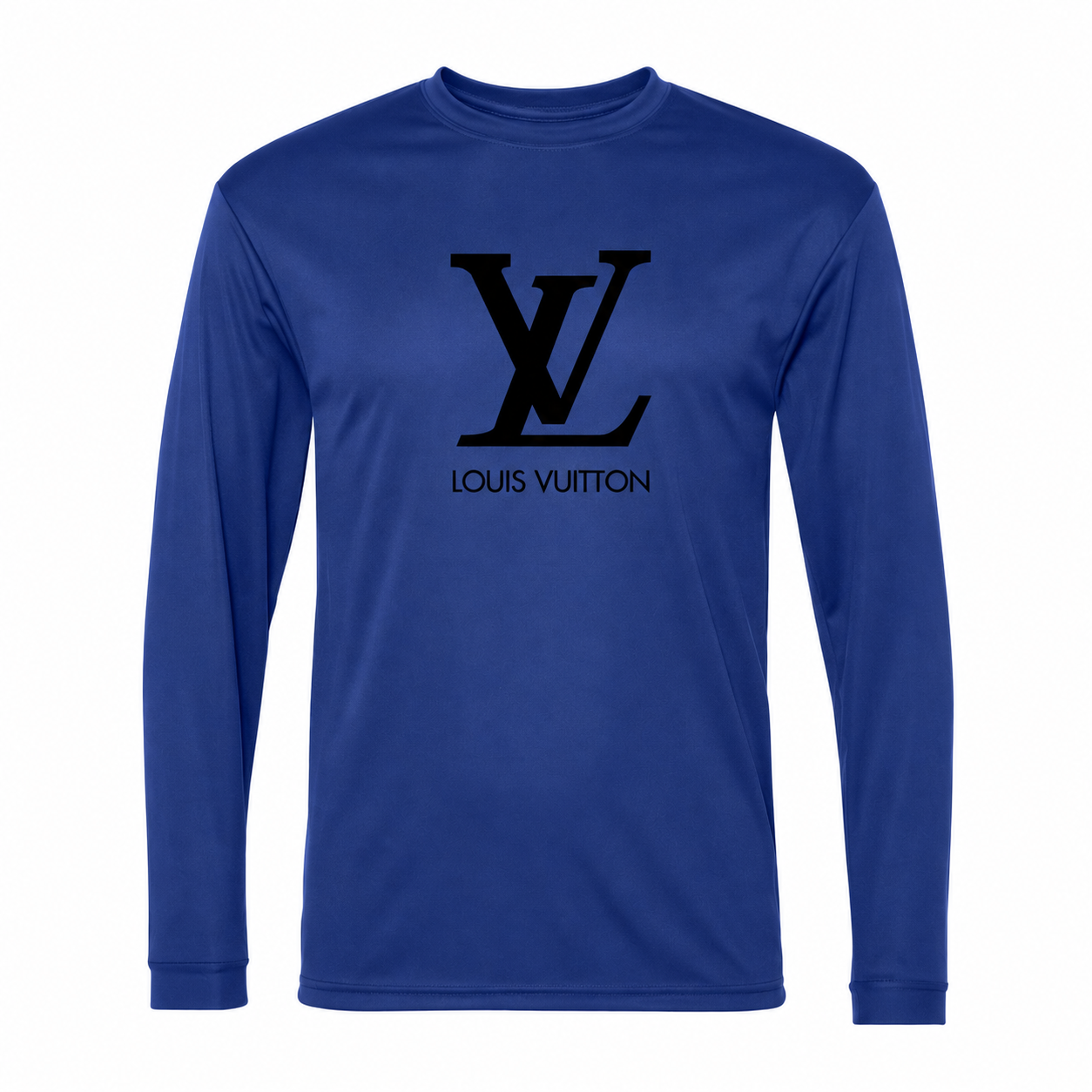 Men's Louis Vuitton Performance Long Sleeve T-Shirt | Color: Royal Blue | Image 1