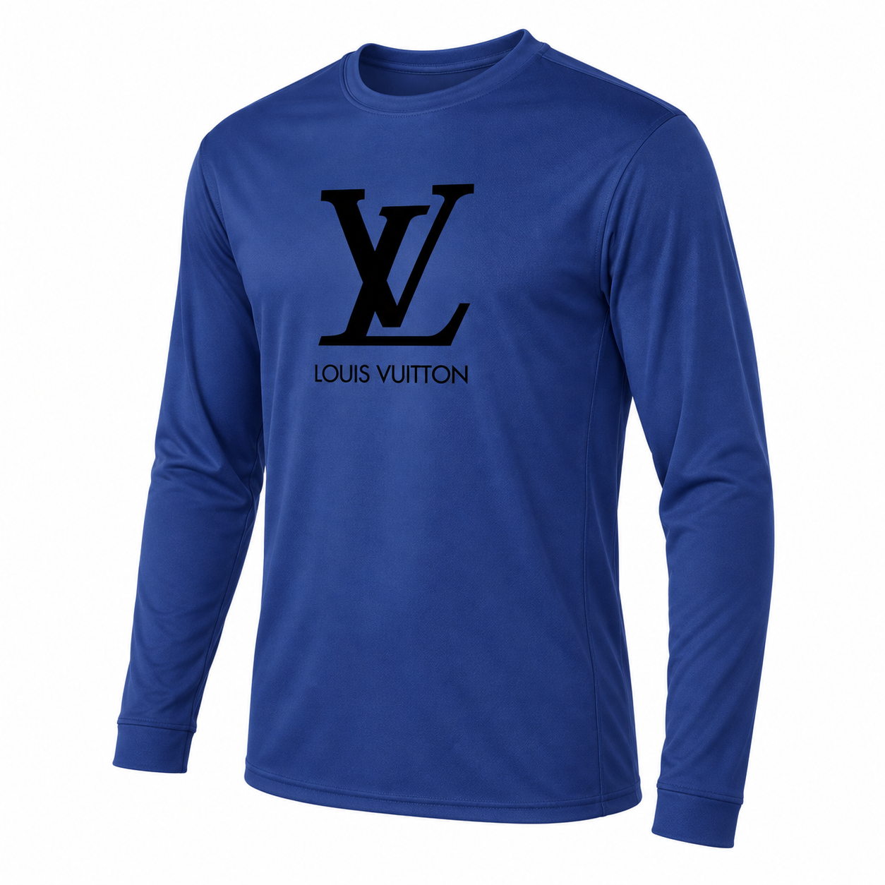 Men's Louis Vuitton Performance Long Sleeve T-Shirt | Color: Royal Blue | Image 3