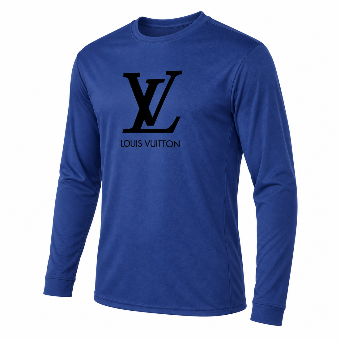 Men's Louis Vuitton Performance Long Sleeve T-Shirt | Color: Royal Blue | Image 3