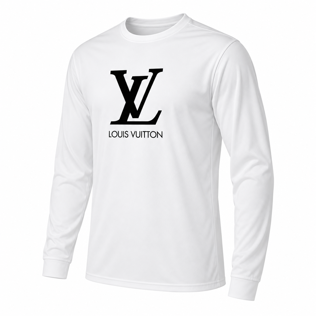 Men's Louis Vuitton Performance Long Sleeve T-Shirt | Color: White | Image 3