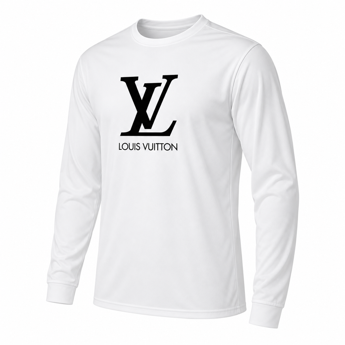 Men's Louis Vuitton Performance Long Sleeve T-Shirt | Color: White | Image 3