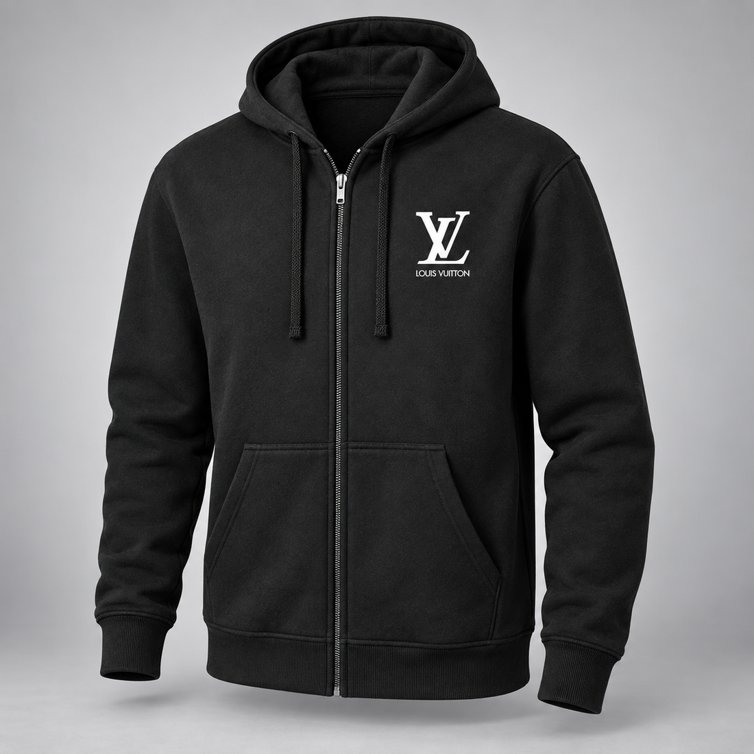 Men's Louis Vuitton zipper hoodie in Black — hero view