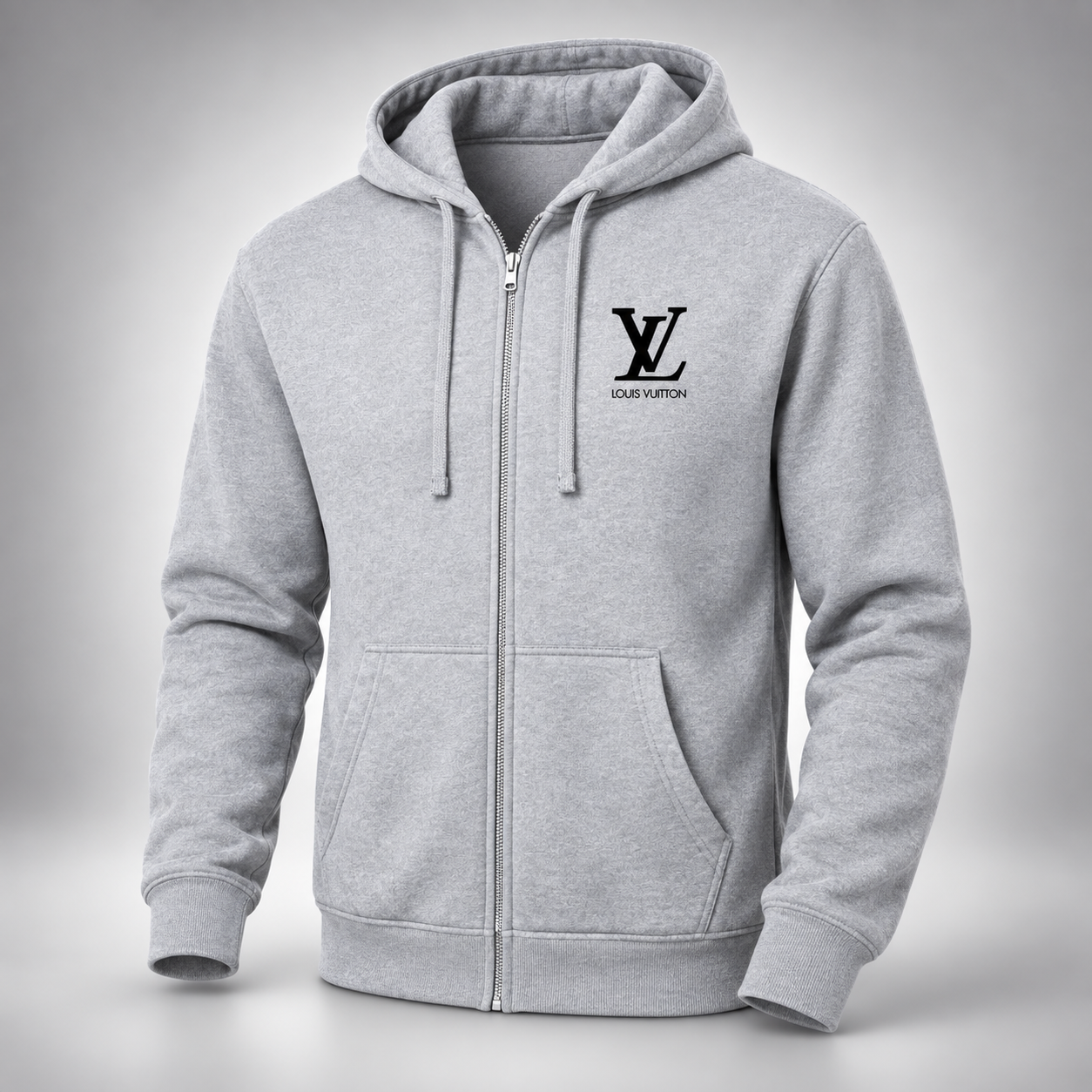 Men's Louis Vuitton zipper hoodie in Grey — hero view