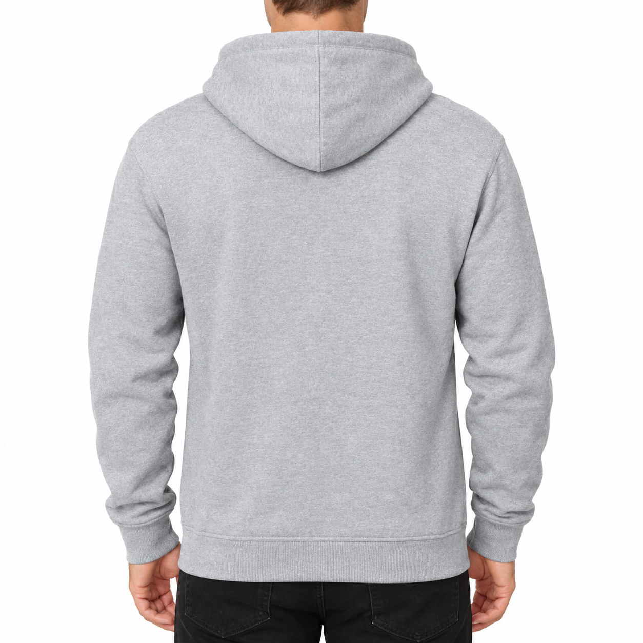 Men's Louis Vuitton zipper hoodie in Grey — back view