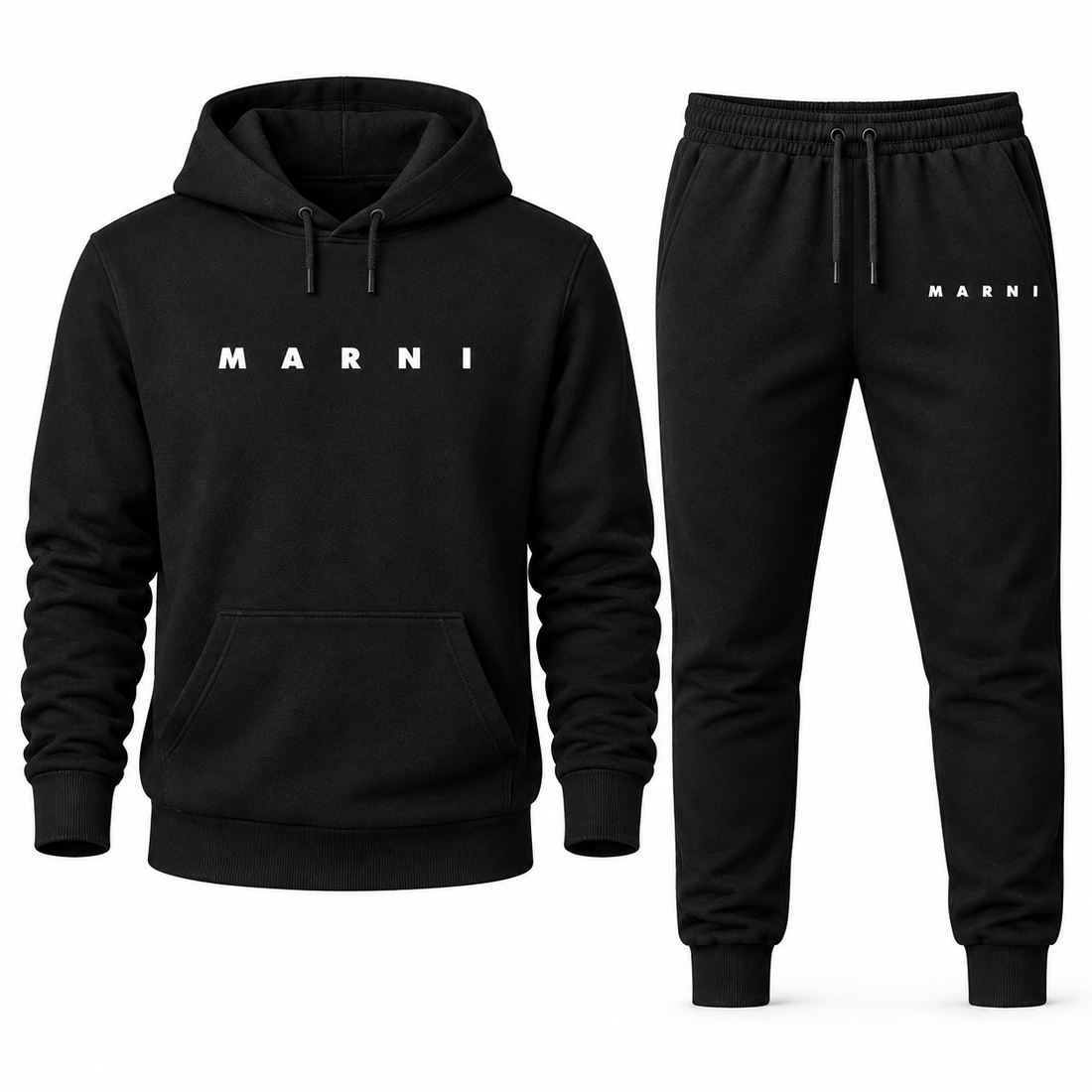 Men's Marni Hoodie Joggers Set | Color: Black | Image 3
