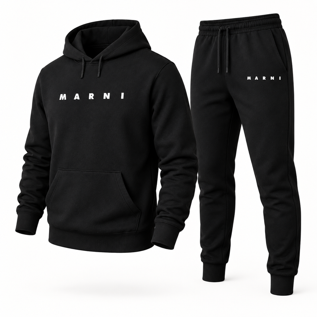 Men's Marni Hoodie Joggers Set | Color: Black | Image 4