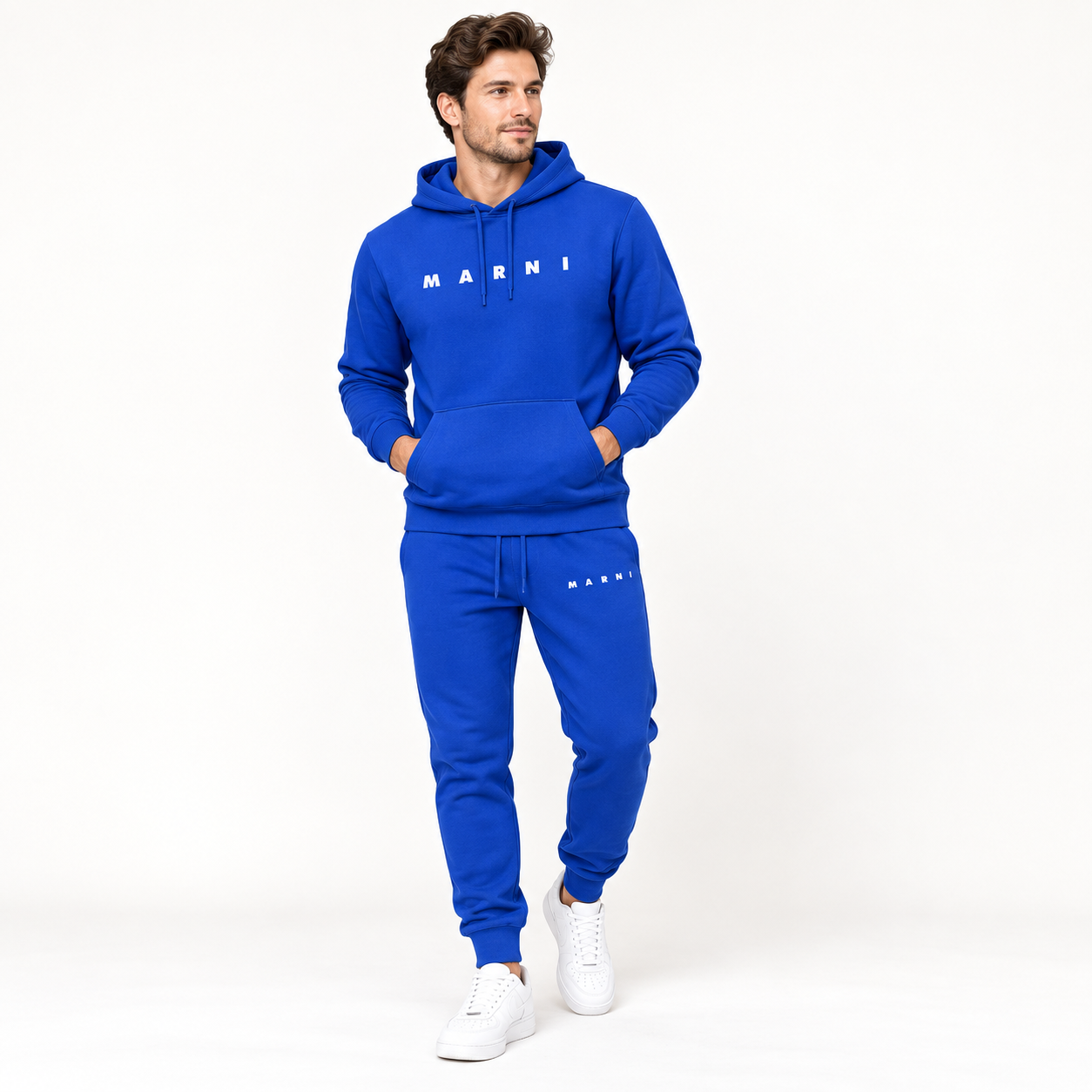 Men's Marni Hoodie Joggers Set | Color: Blue | Image 2