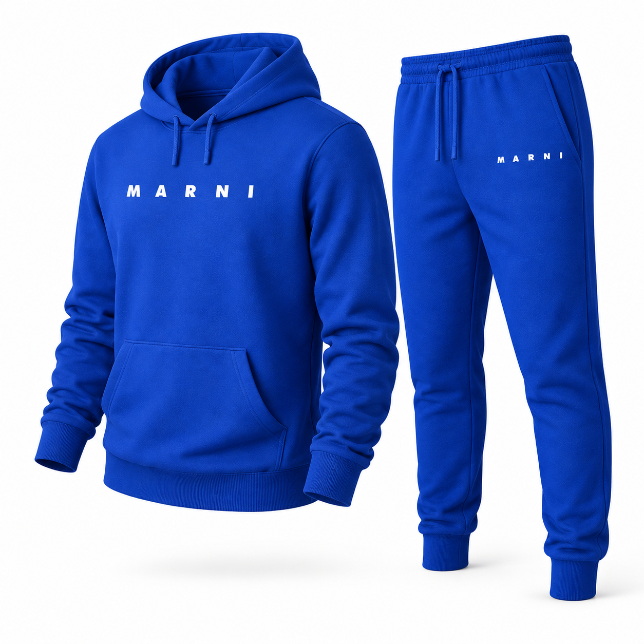 Men's Marni Hoodie Joggers Set | Color: Blue | Image 4