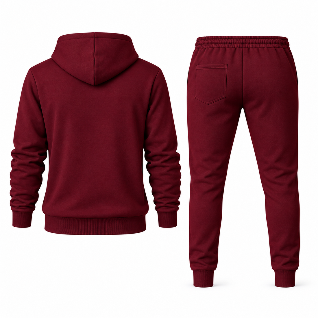 Men's Marni Hoodie Joggers Set | Color: Burgundy | Image 5
