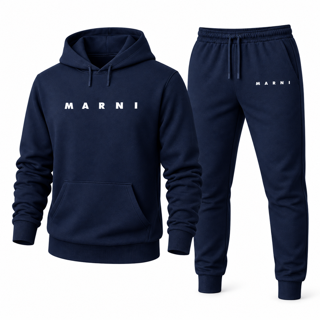 Men's Marni Hoodie Joggers Set | Color: Navy | Image 1