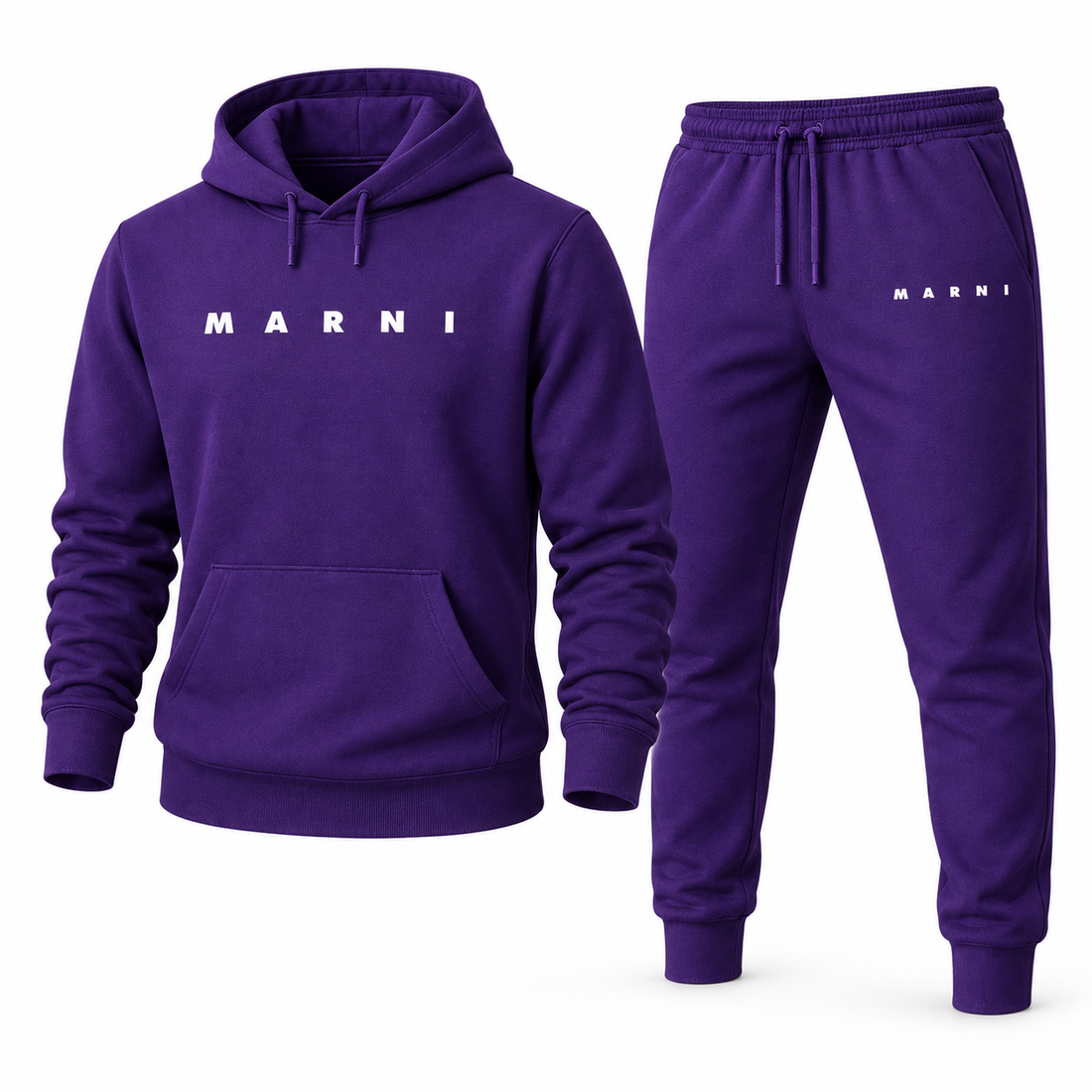 Men's Marni Hoodie Joggers Set | Color: Purple | Image 1