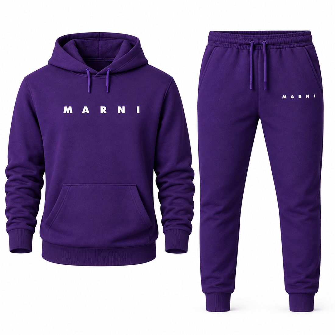 Men's Marni Hoodie Joggers Set | Color: Purple | Image 3