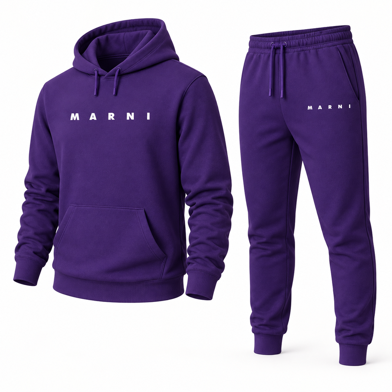 Men's Marni Hoodie Joggers Set | Color: Purple | Image 4
