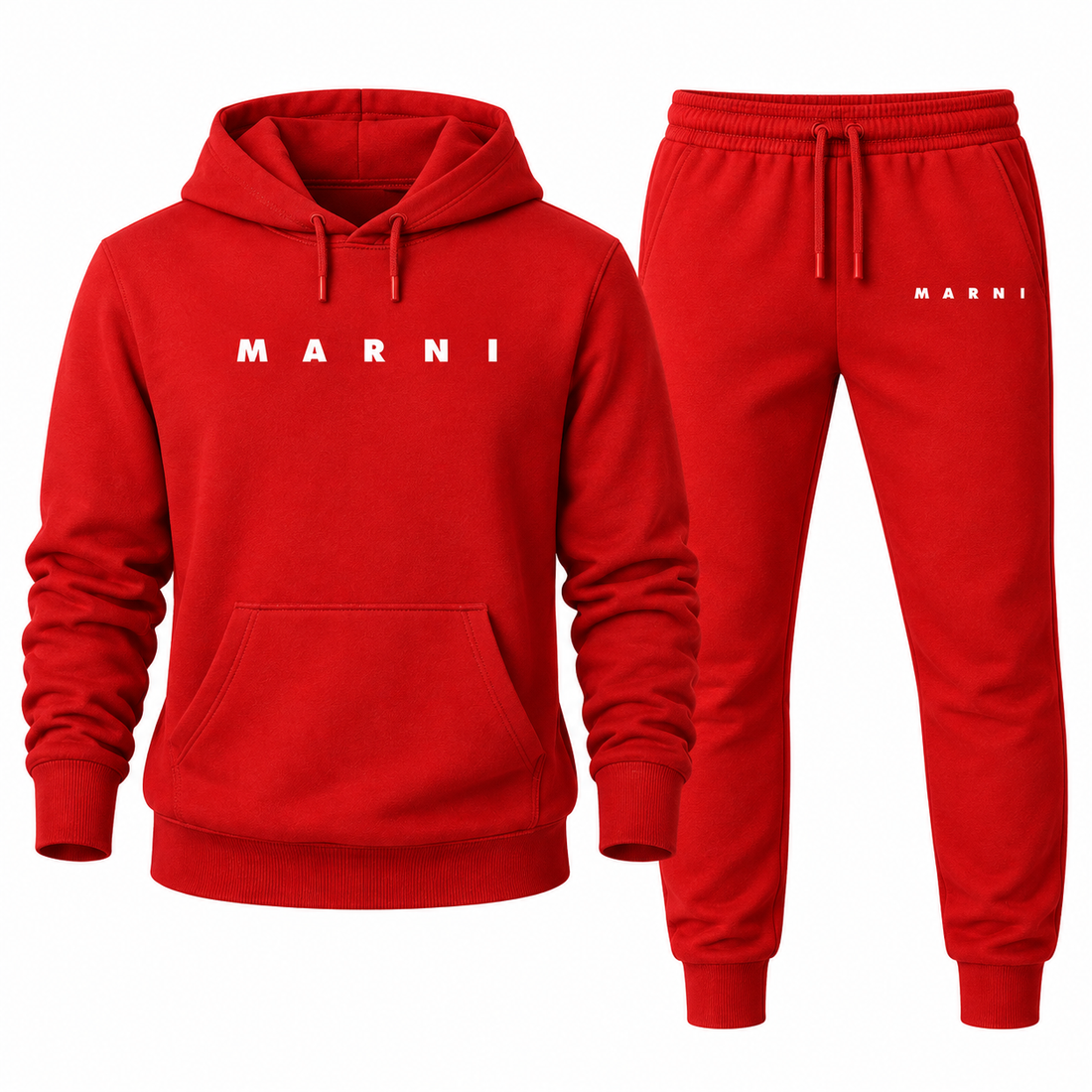Men's Marni Hoodie Joggers Set | Color: Red | Image 3