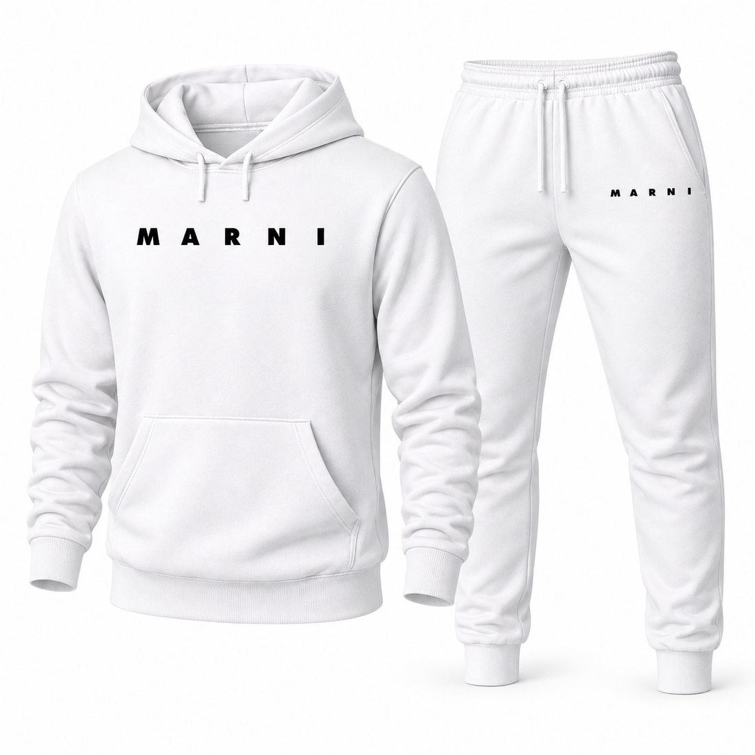 Men's Marni Hoodie Joggers Set | Color: White | Image 1