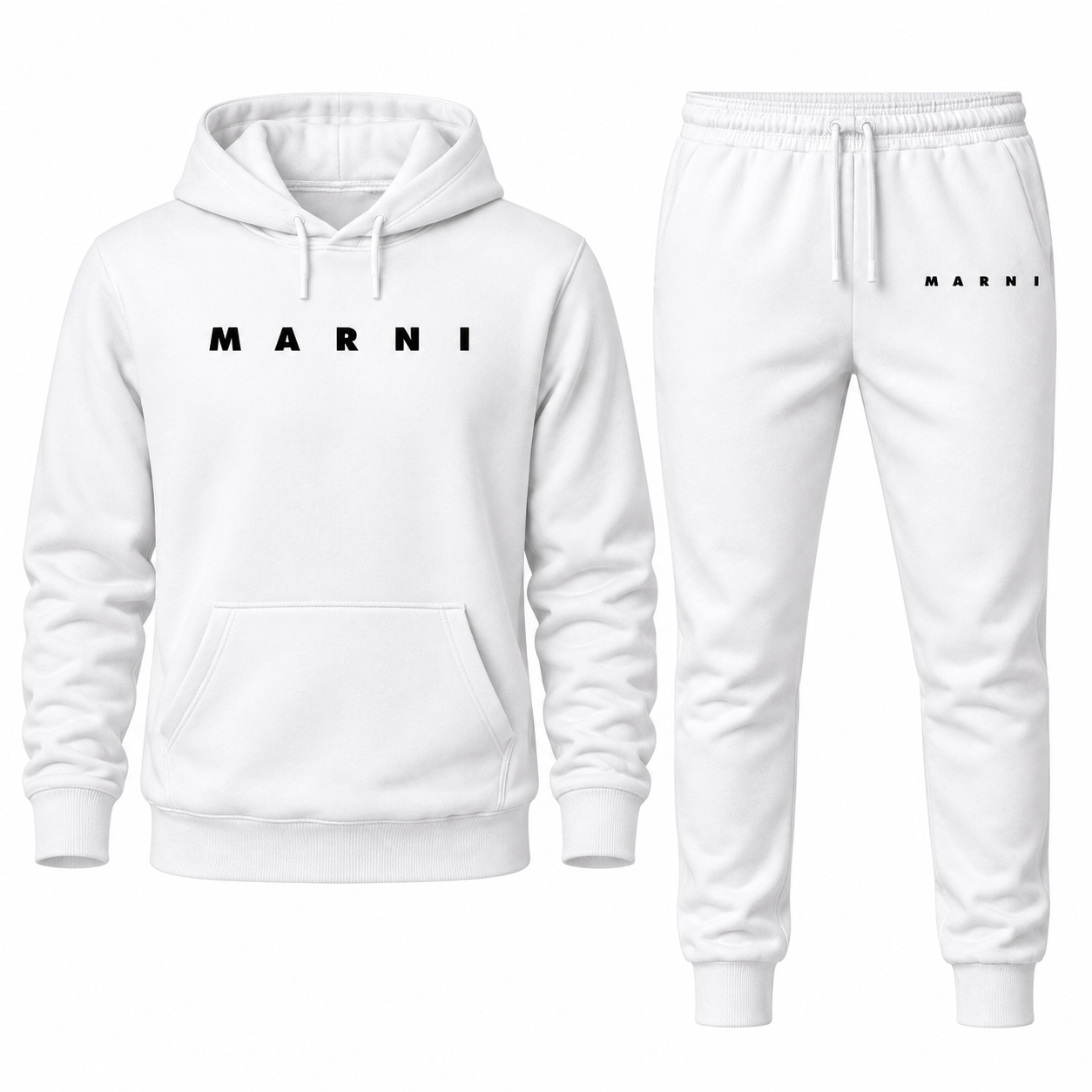 Men's Marni Hoodie Joggers Set | Color: White | Image 3