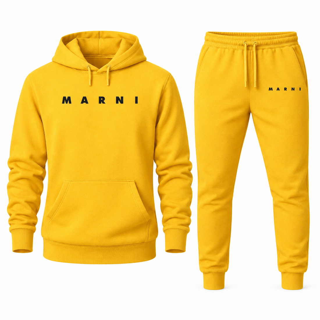 Men's Marni Hoodie Joggers Set | Color: Yellow | Image 3