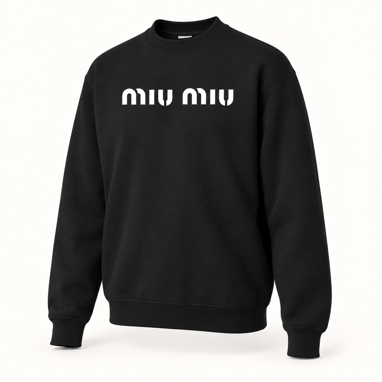 Men's Miu Miu Crewneck Sweatshirt - Black - Image 4