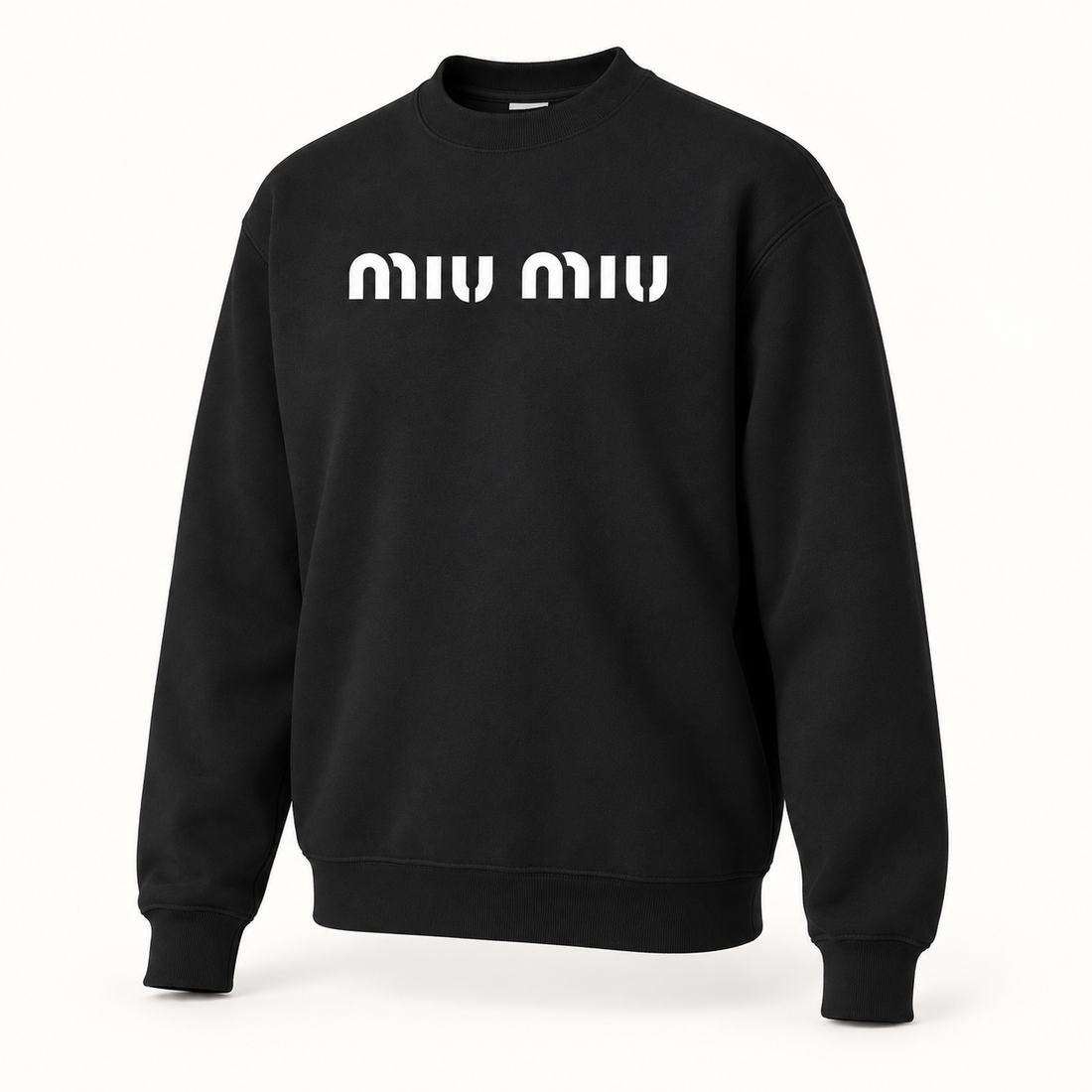Men's Miu Miu Crewneck Sweatshirt - Black - Image 4