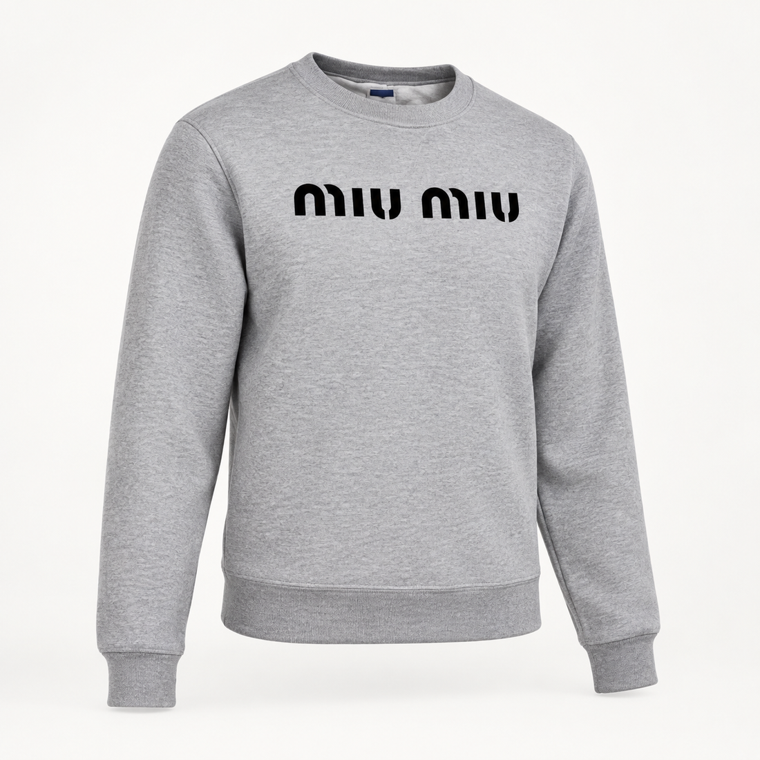 Men's Miu Miu Crewneck Sweatshirt - Grey - Image 4