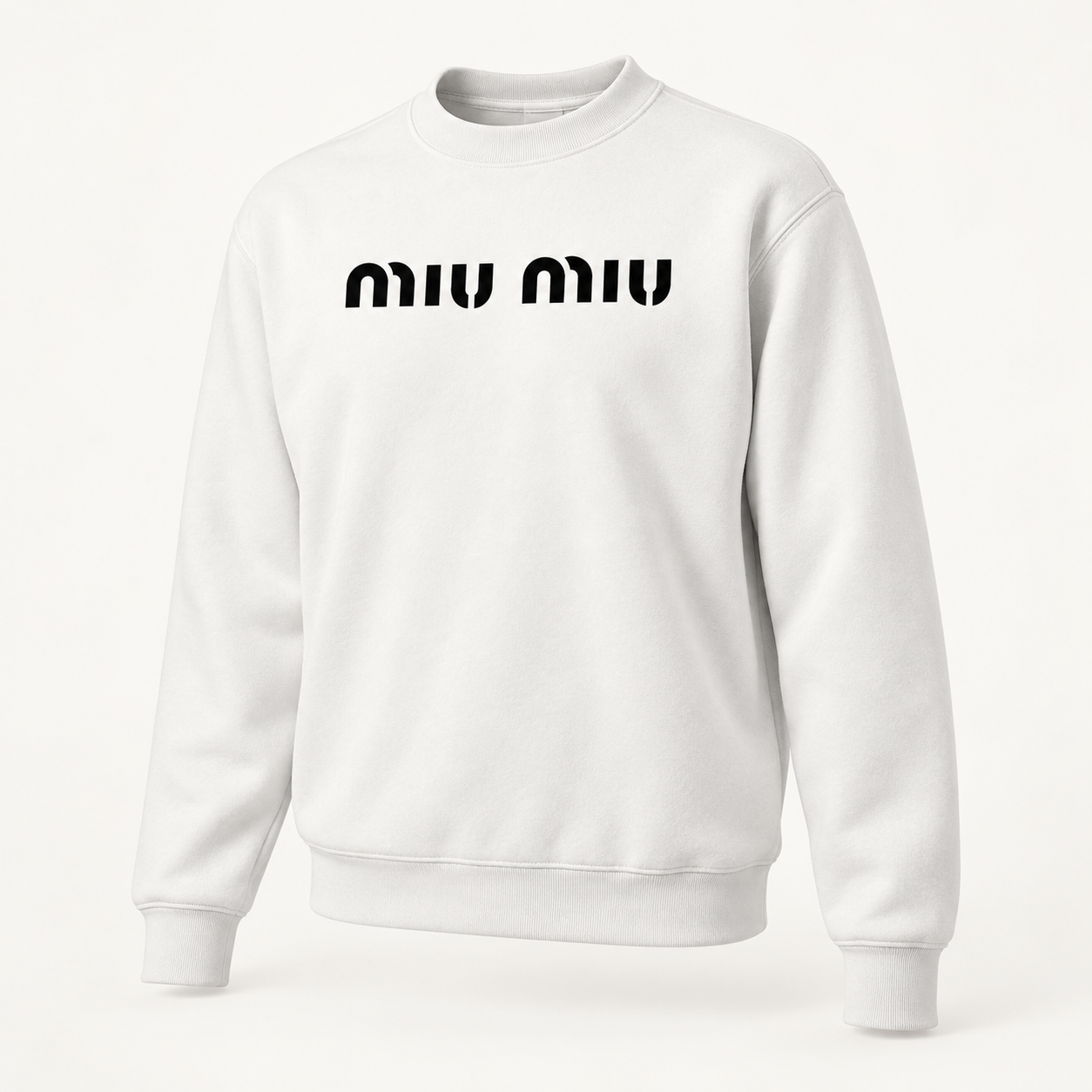 Men's Miu Miu Crewneck Sweatshirt - White - Image 4
